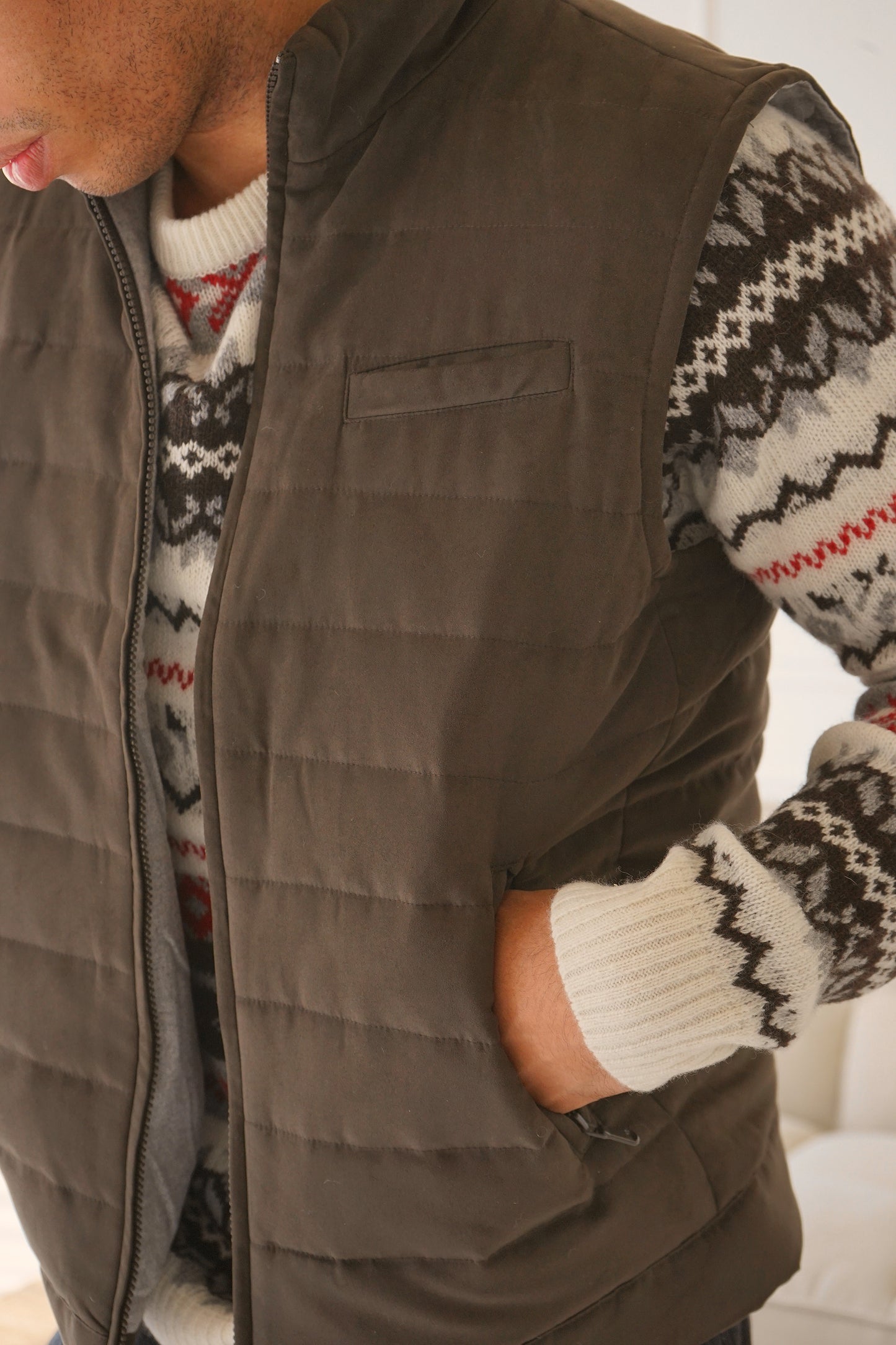 Everest Brown Suede Vest