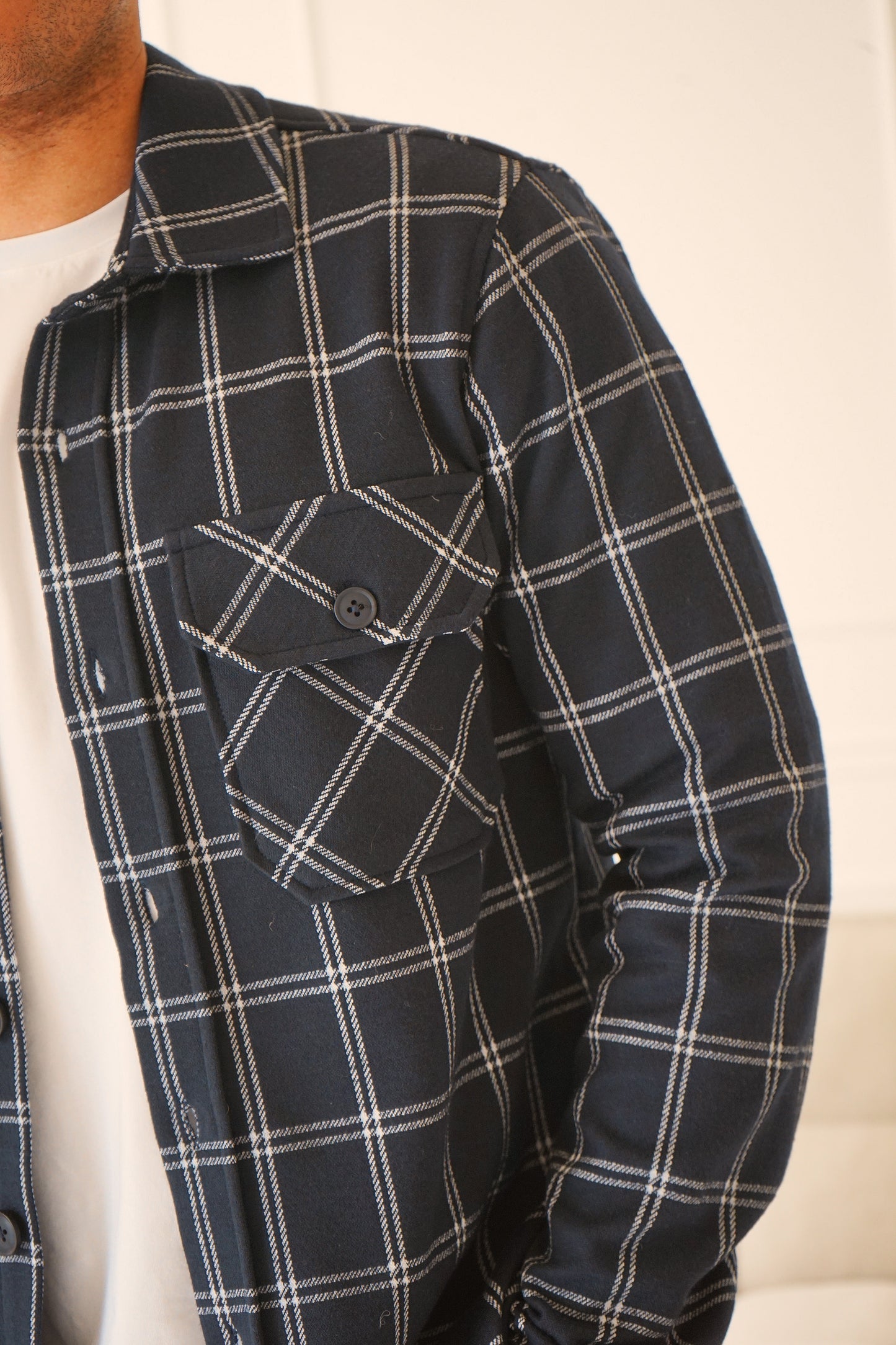 Vienna Navy Plaid Shirt