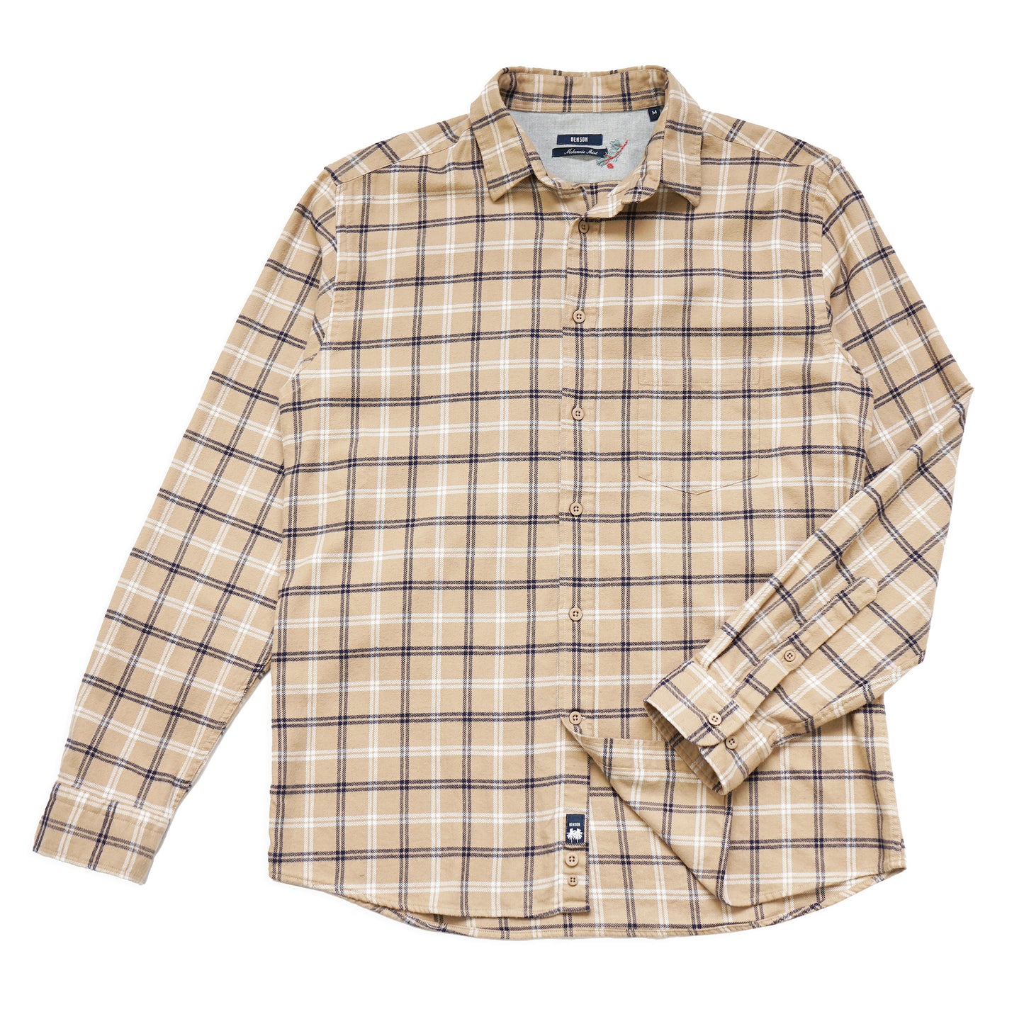 McKenzie Beige Checker Flannel