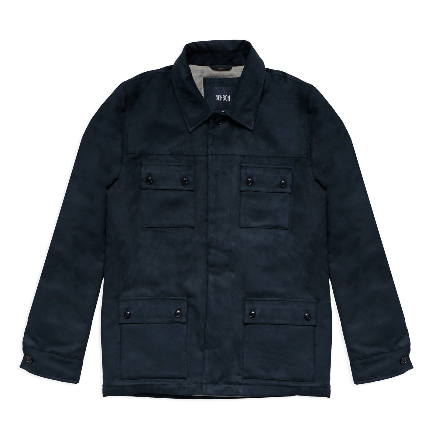 Bolton Indigo Suede Jacket