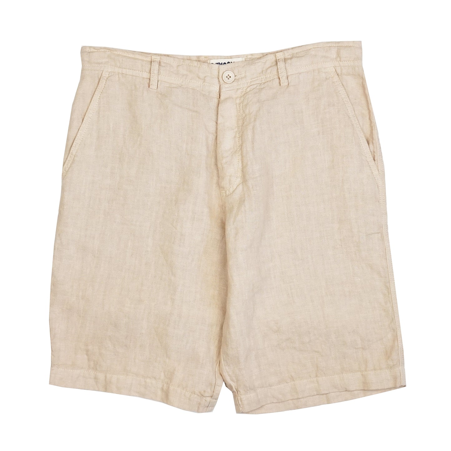 Palm Springs Beige Linen Shorts