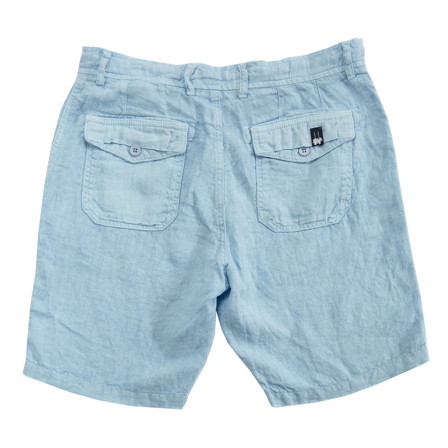 Palm Springs Pale Blue Linen Shorts