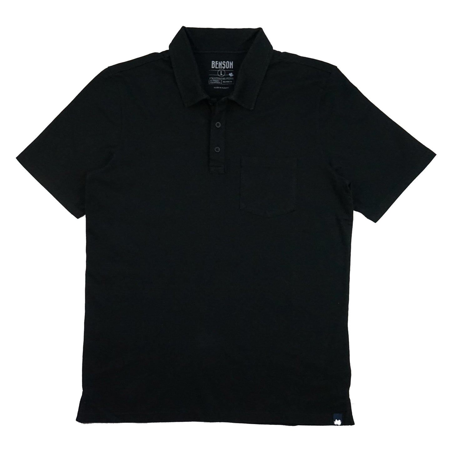 Yellowstone Black Pique Polo