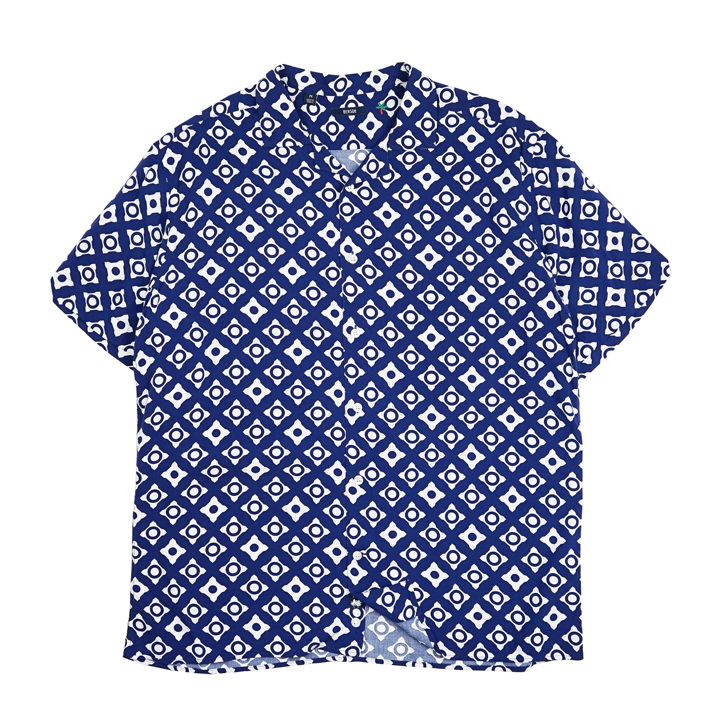 Rosseau Blue Print Button Up