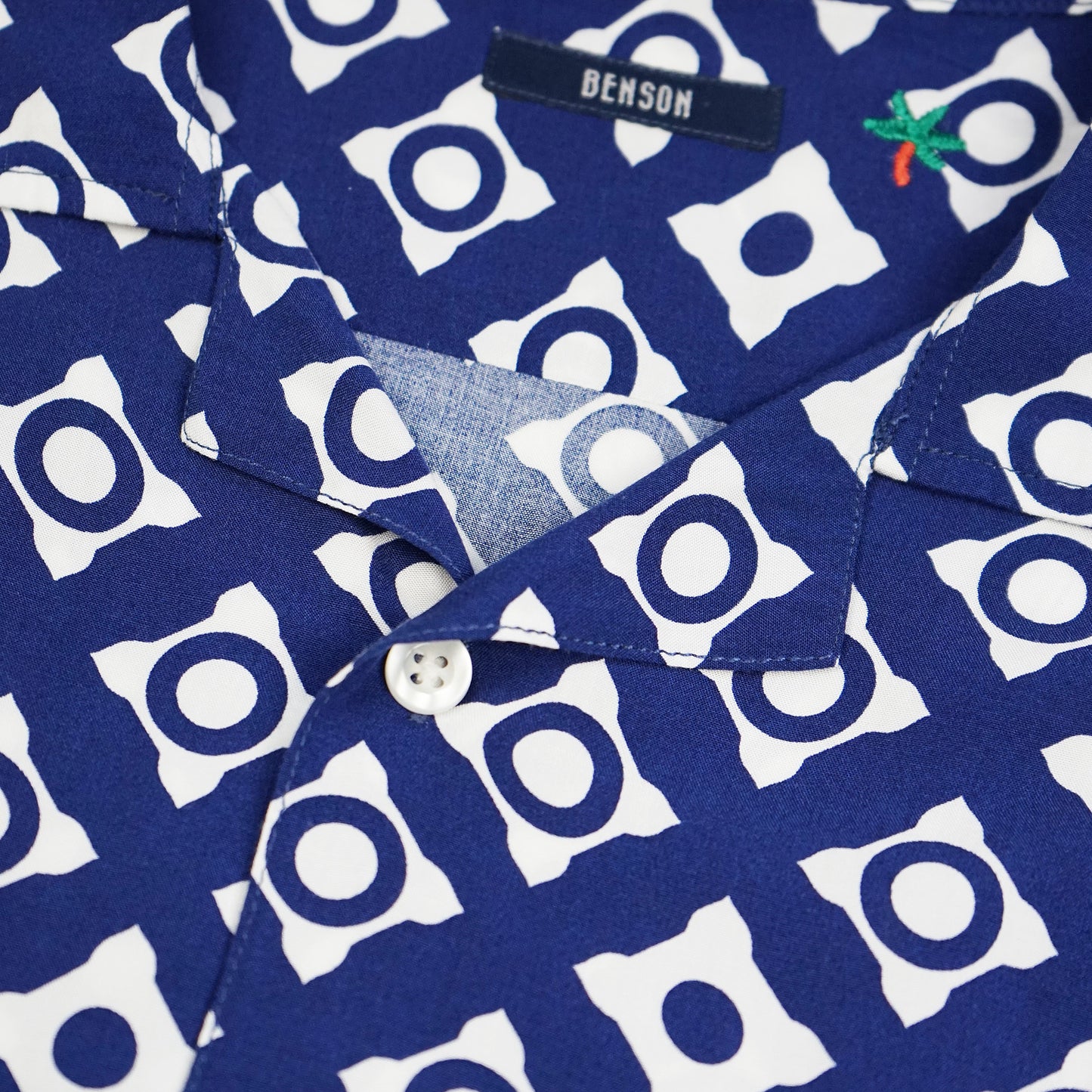 Rosseau Blue Print Button Up