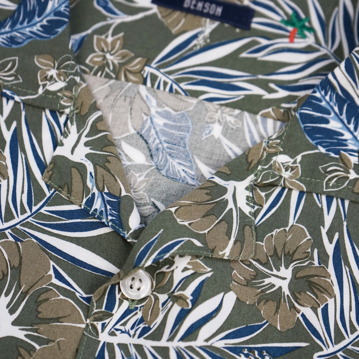 Rosseau Green Jungle Button Up