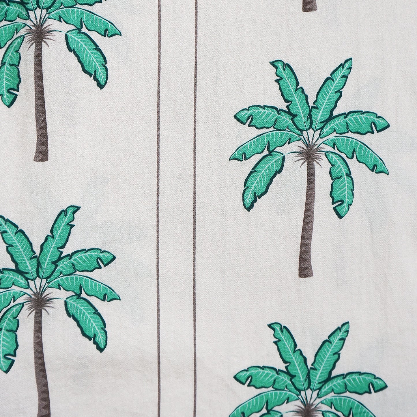 Champlain Beige Palm Tree Button Up