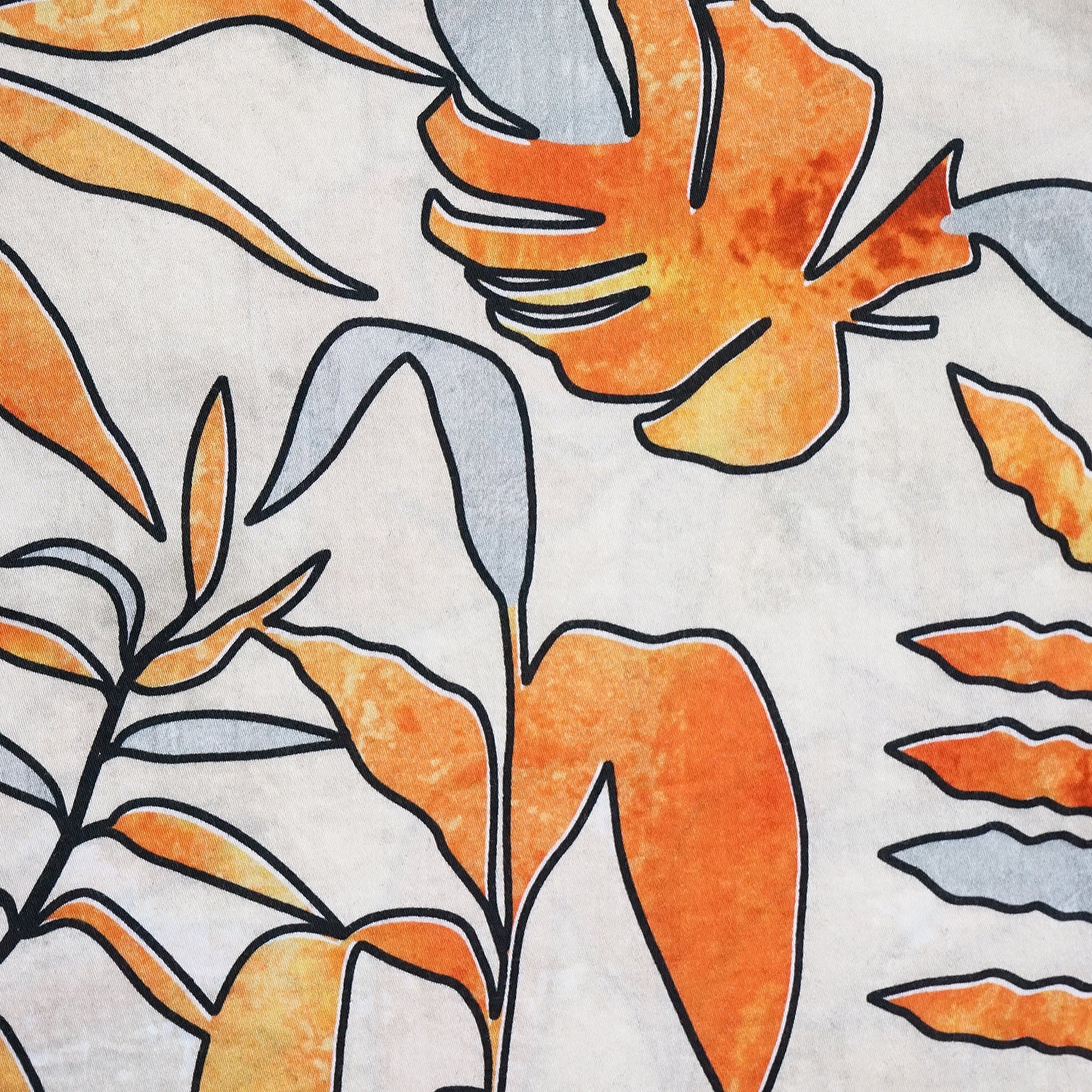 Champlain Orange Tropical Button Up