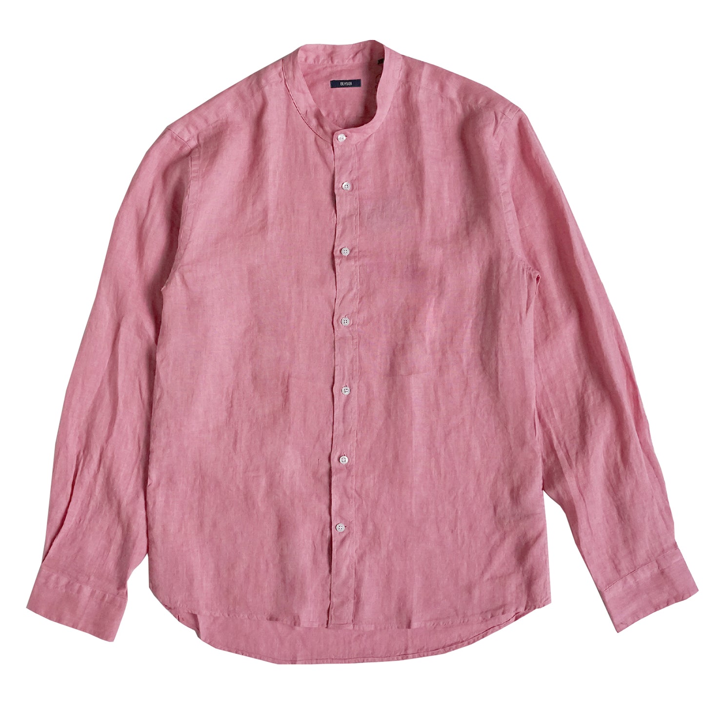 Palm Desert Pink Sherbet Linen Button Up