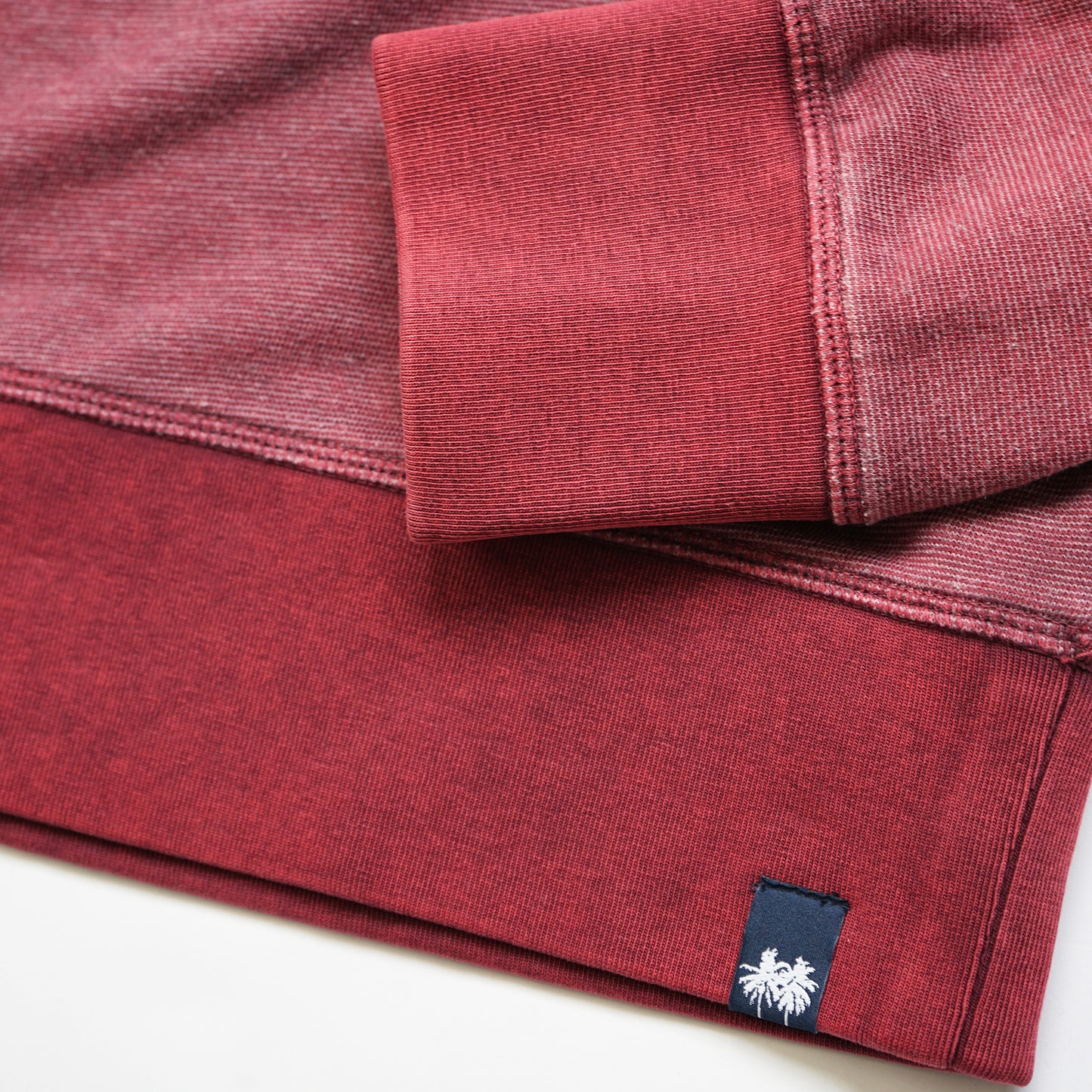 Whistler French Terry Oil-Washed Maroon Sweatshirt