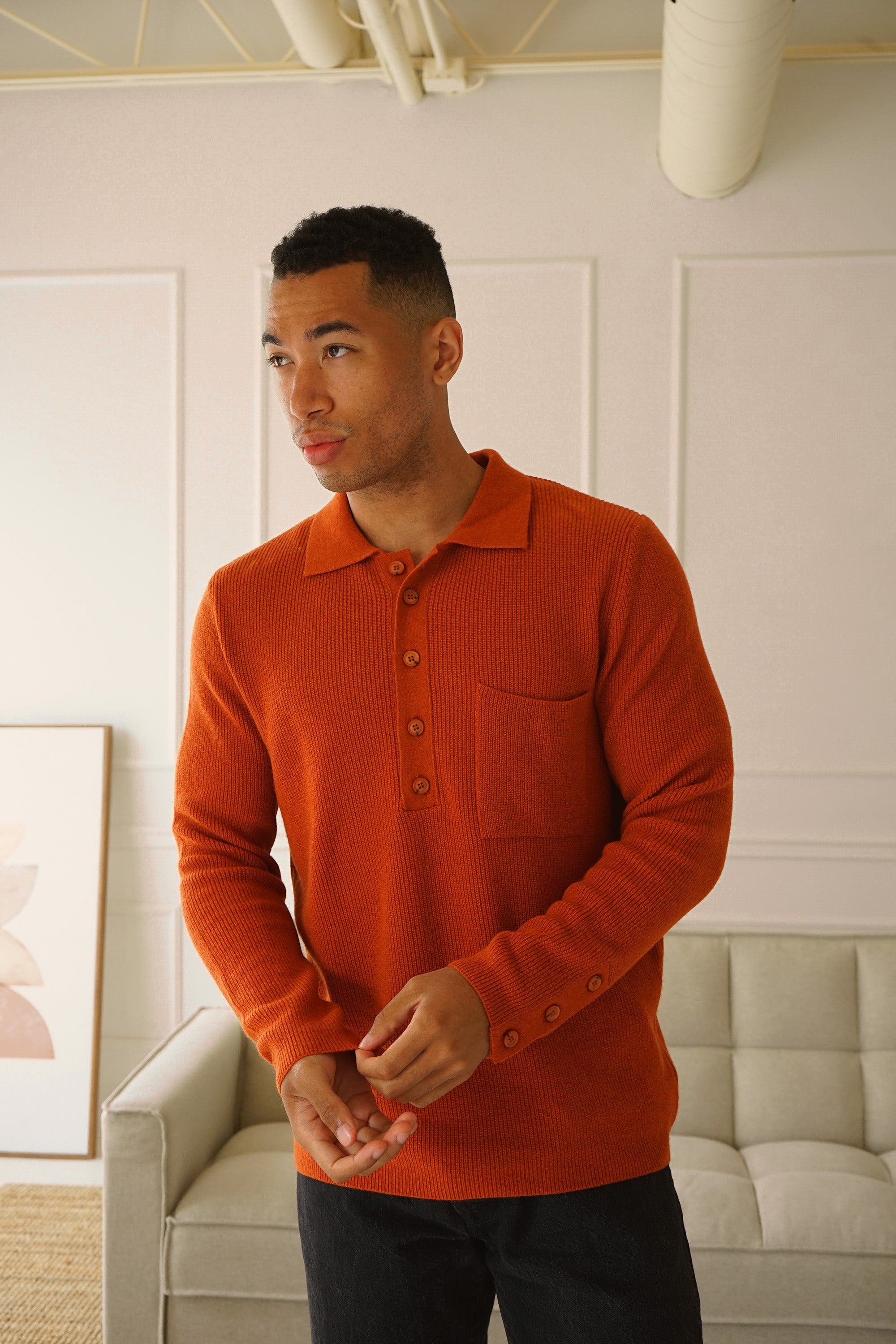 Burnt orange outlet polo