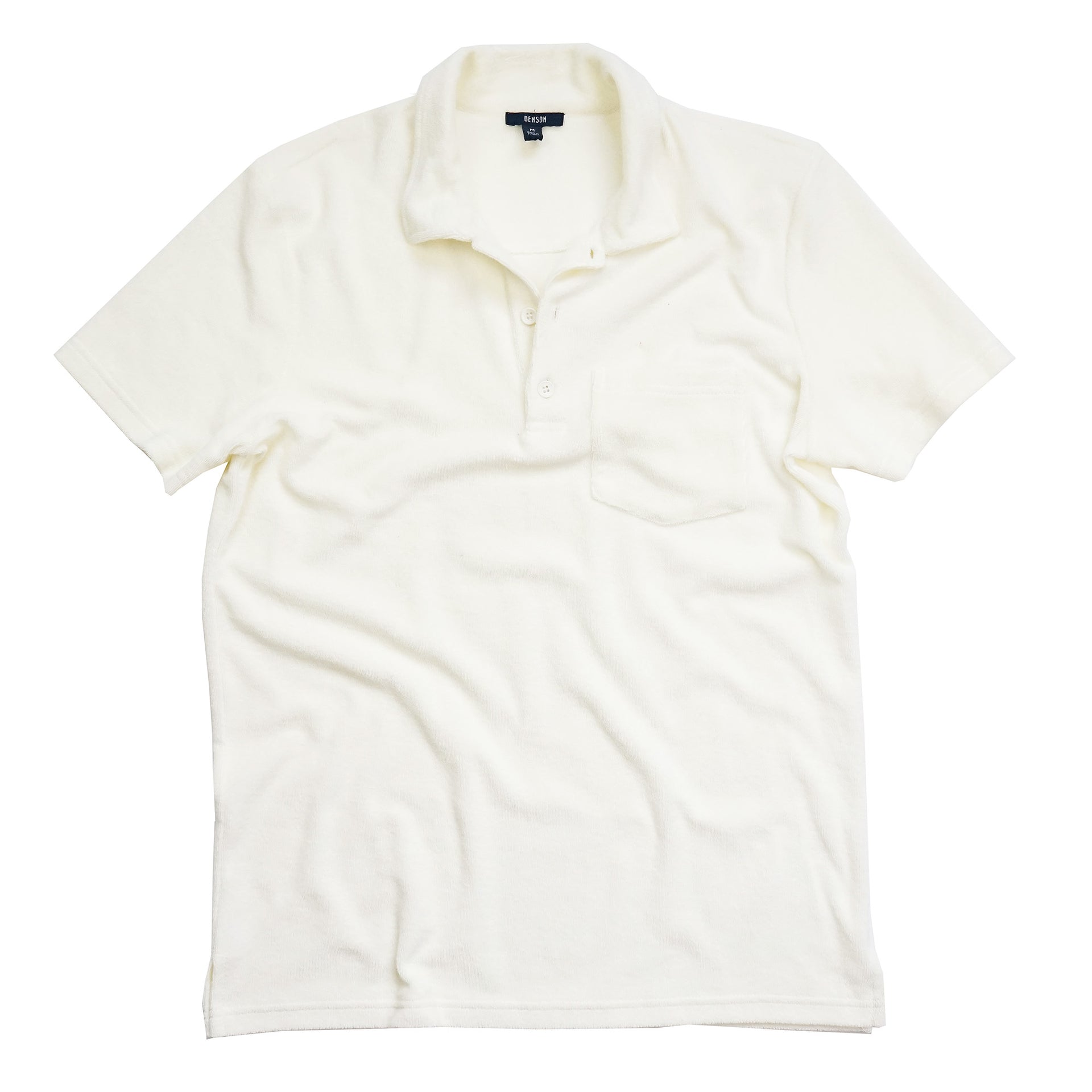 Men's Terry Cloth Shirt in Cream