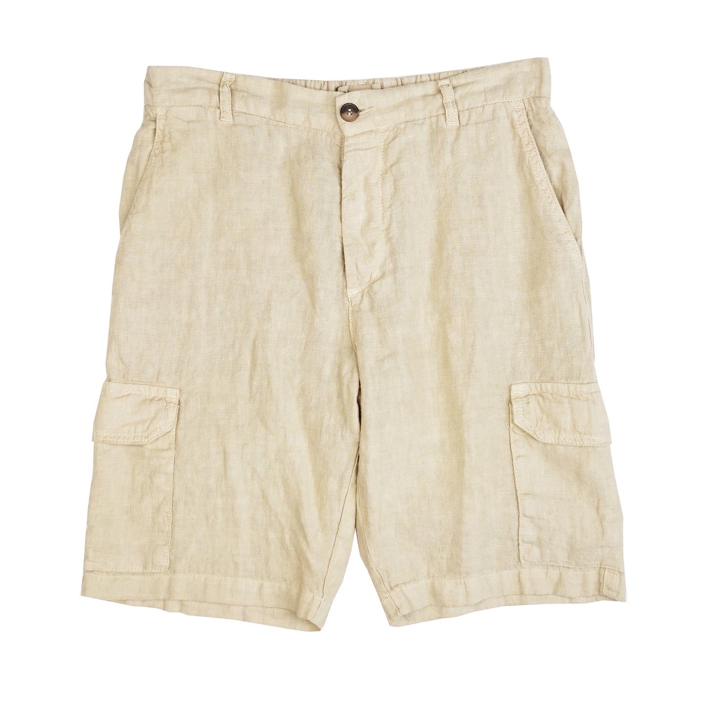 Naples Beige Linen Cargo Shorts – Benson Apparel