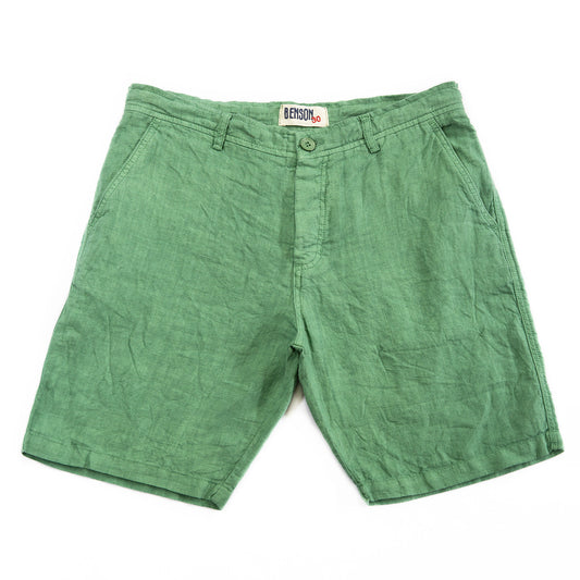 Palm Spring Jade Linen Shorts
