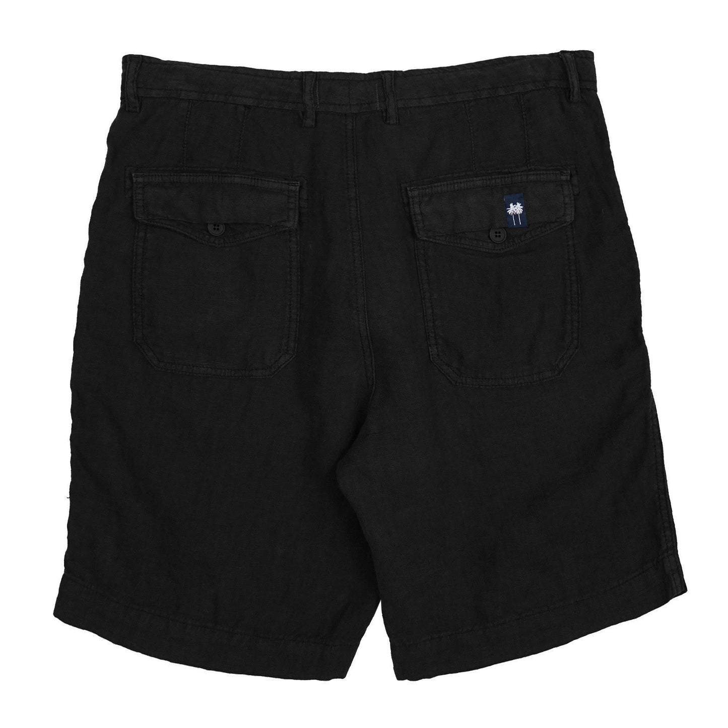 Palm Springs Black Linen Shorts