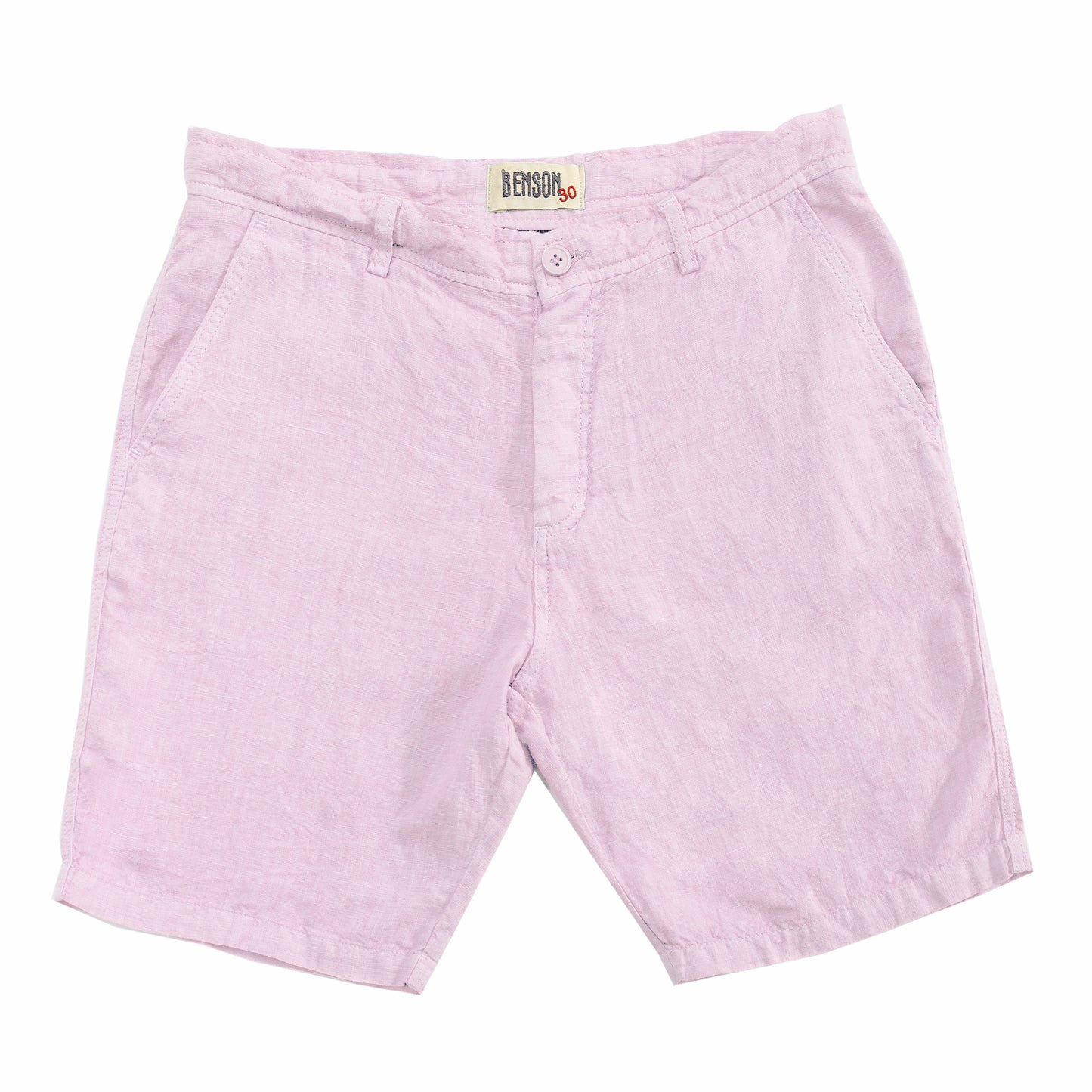 Palm Springs Pale Pink Linen Shorts