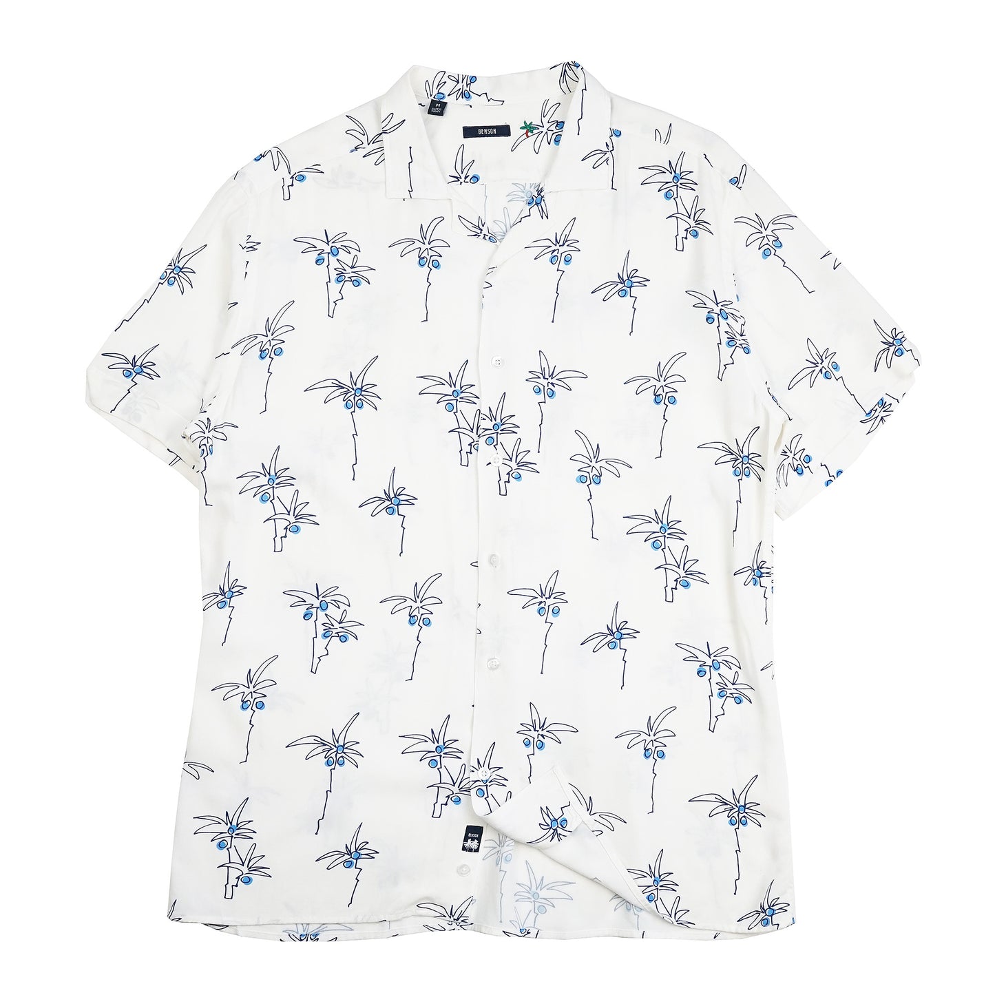 Rosseau Blue Trees Button Up