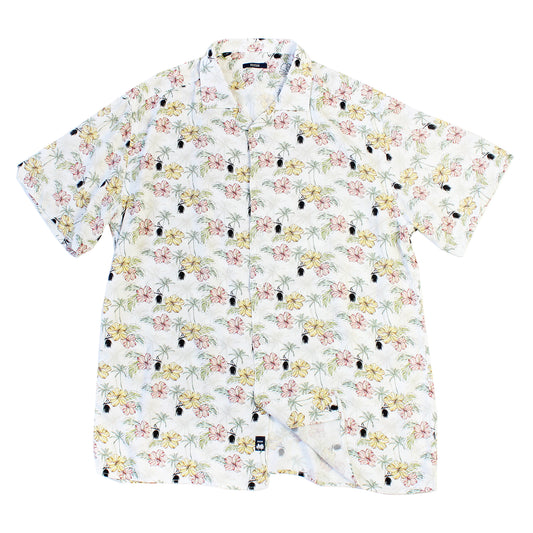 Rosseau White Tropical Button Up