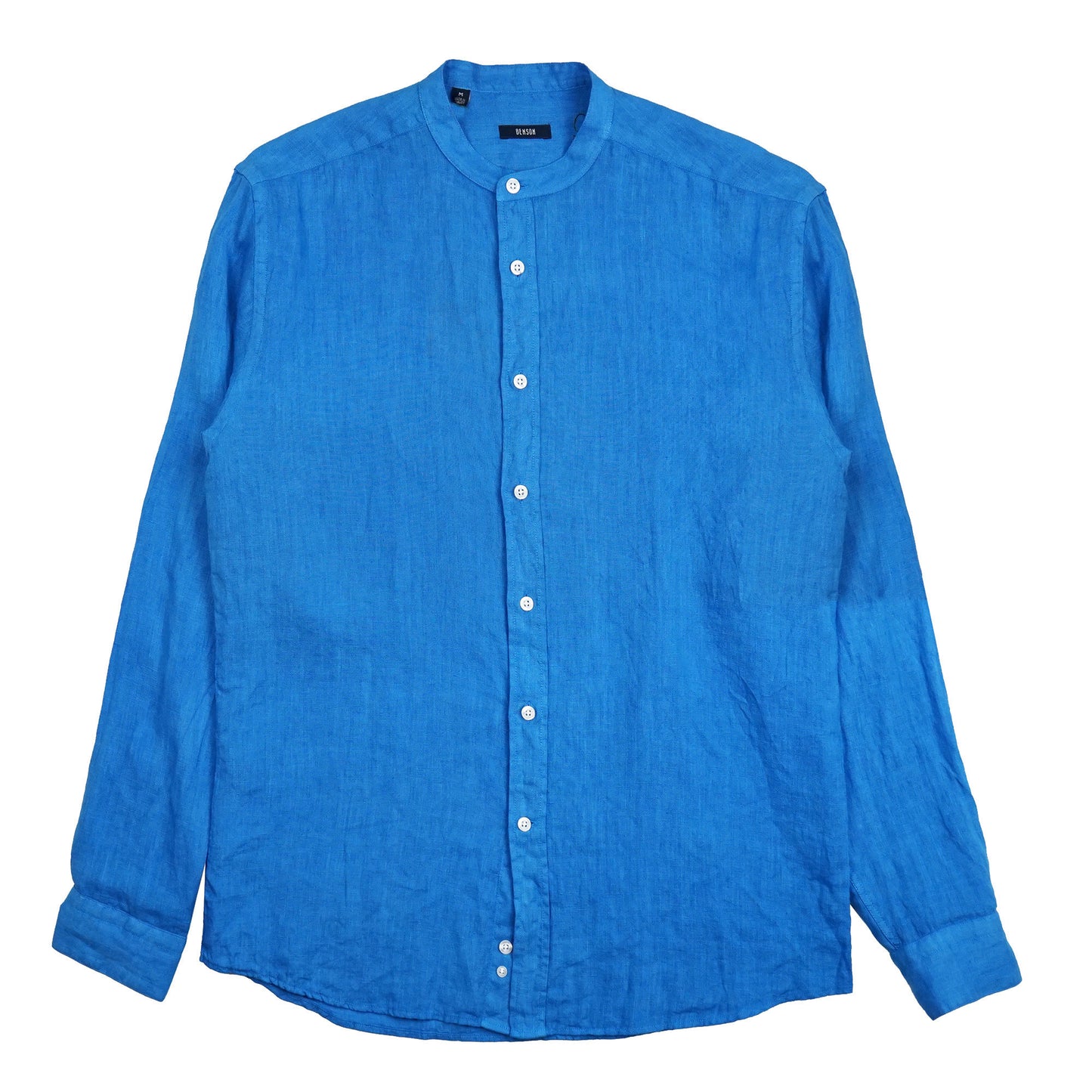 Palm Desert Blue Lagoon Linen Button Up