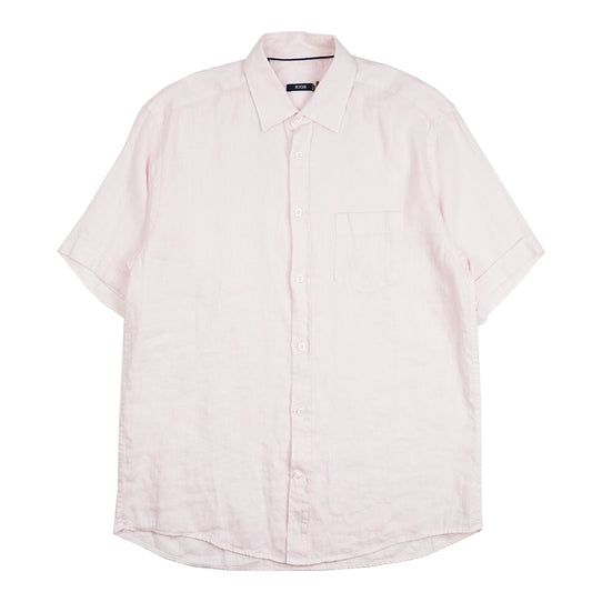 Miami Pale Pink Short Sleeve Linen